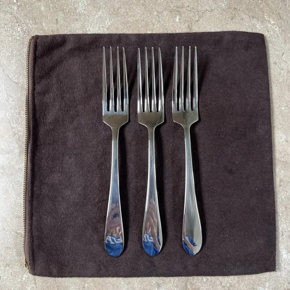 Towle Dinner Forks Boston Antique 18/8 Stainless Japan Flatware Lot of 3